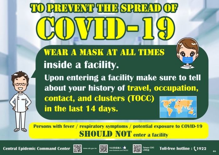 Please wear masks in school public places, sit apart and open the window when you are in class.圖片
